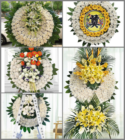 安徽六安市霍邱县新店镇十里井村花圈速递